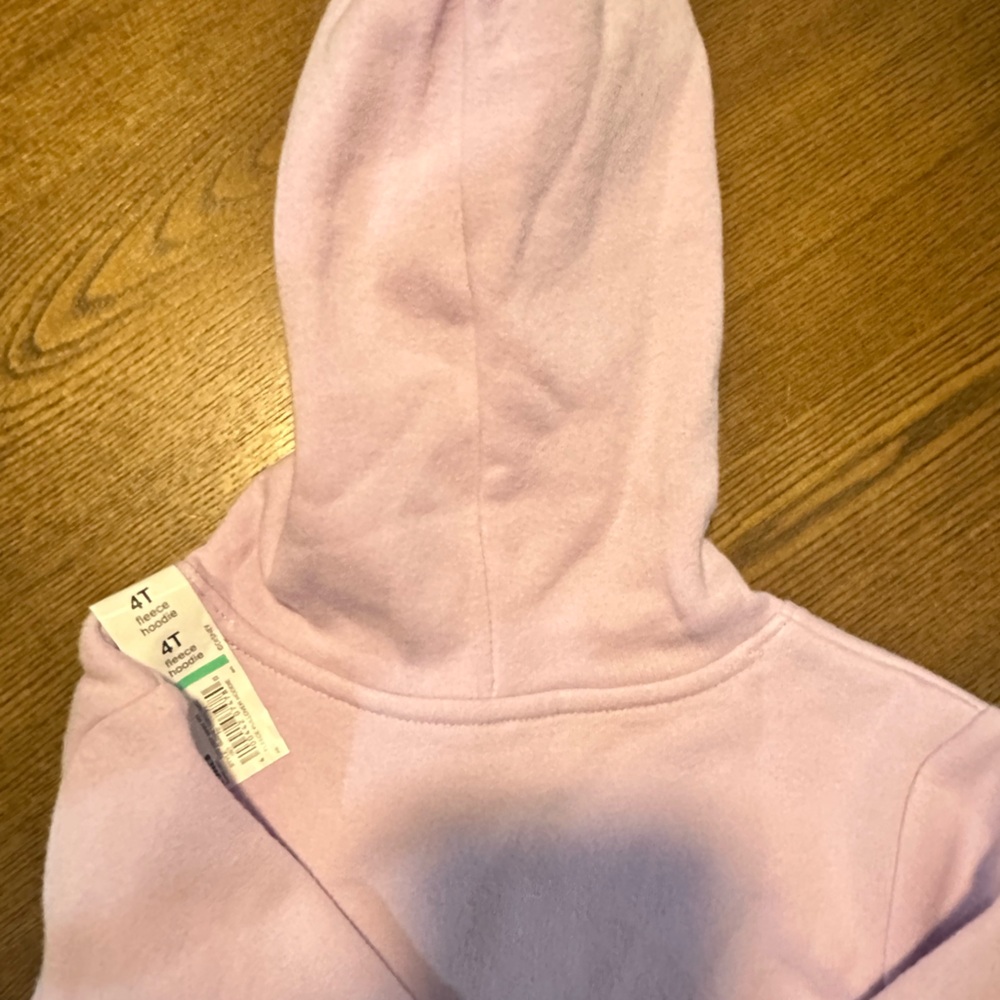 Light Pink Fleece Hoodie